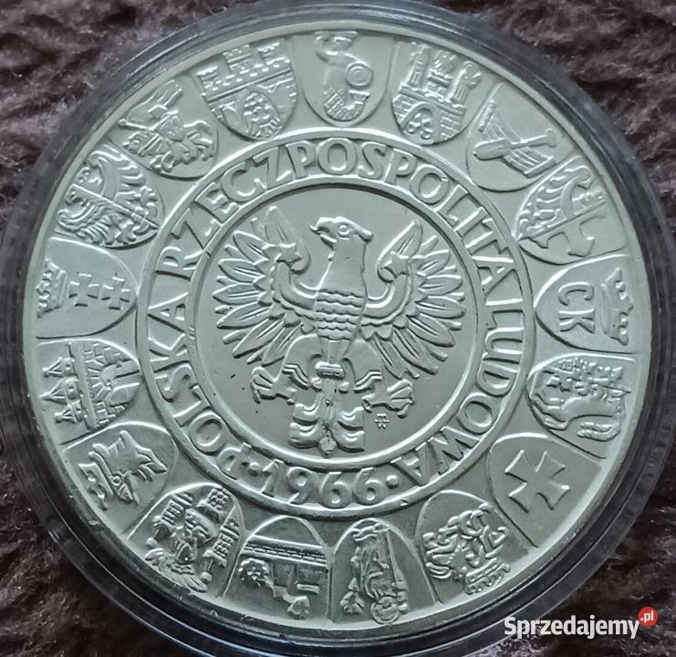 100 Mieszko i Dąbrówka 1966 r Idealna Mennicza Konin