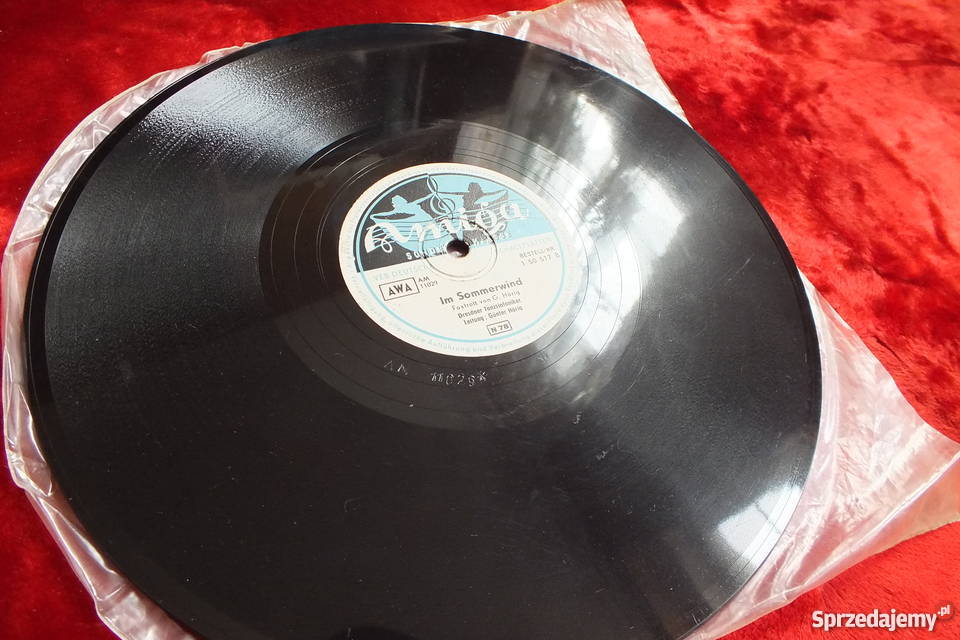 Płyta winylowa szelakowa niemiecka gruba ciężka Żary sprzedam