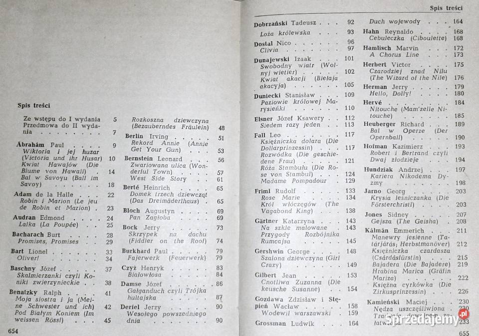 Przewodnik operetkowy Kydryński Lucjan Rok wydania 1984