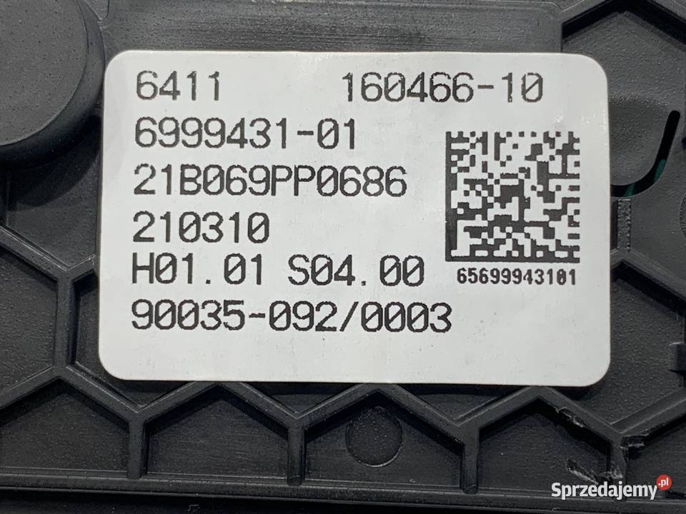 PANEL STEROWANIA NAWIEWU KLIMATYZACJI TYŁ BMW