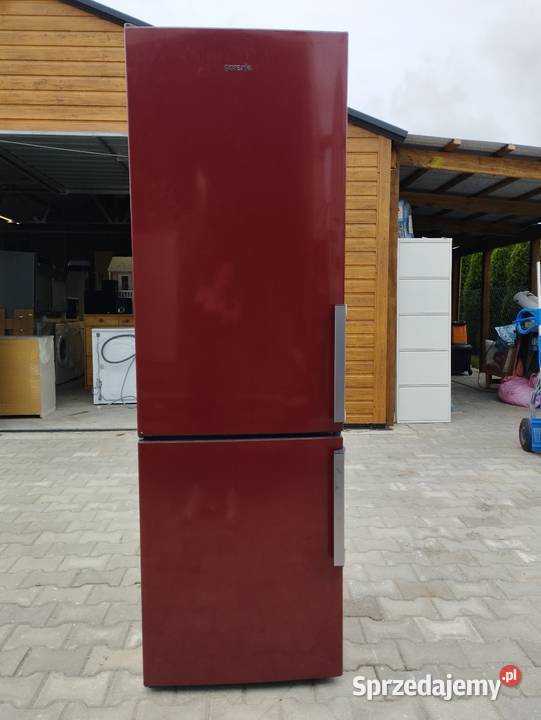 Lodówko zamrażarka Gorenje 185 bordowa Szamotuły