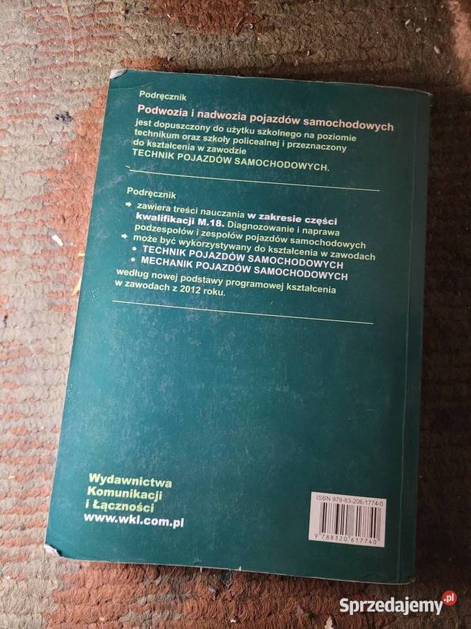 Książka podręcznik podwozia I nadwozia pojazdów Podręczniki Zbiersk