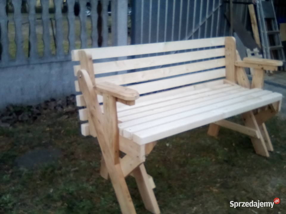 ławkostół 2 w 1 mebel ogrodowy Wieluń