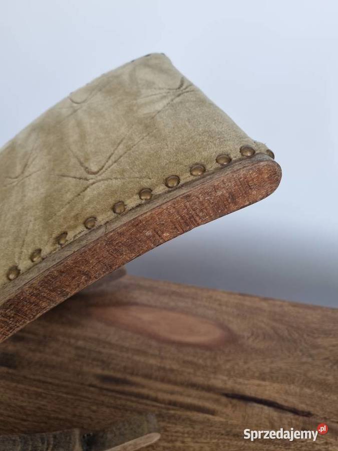 Podnóżek bujany okres międzywojenny lite drewno Meble Płock