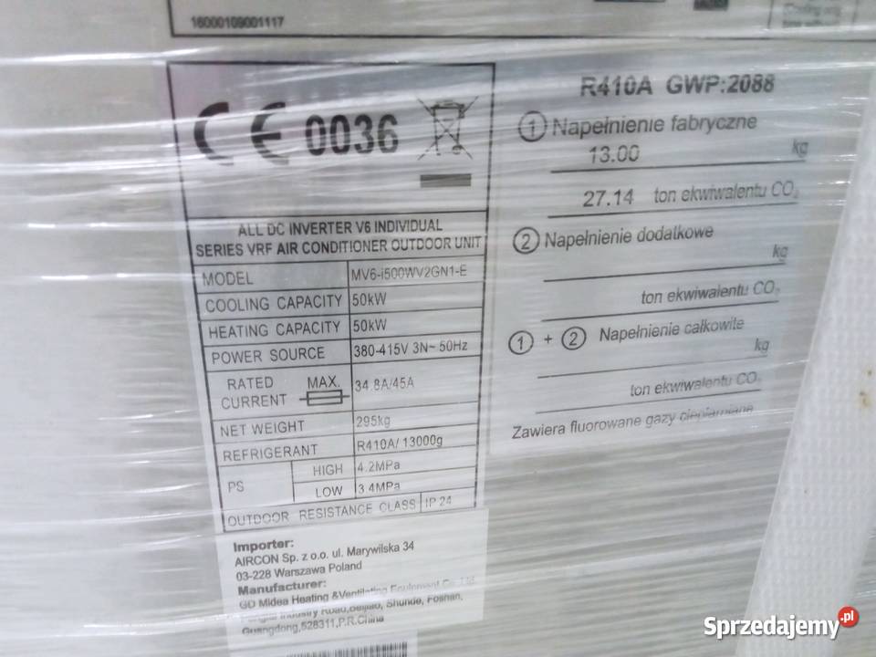 Klimatyzacja VRF Midea MV6i500WV2GN1E 50 kW Toruń