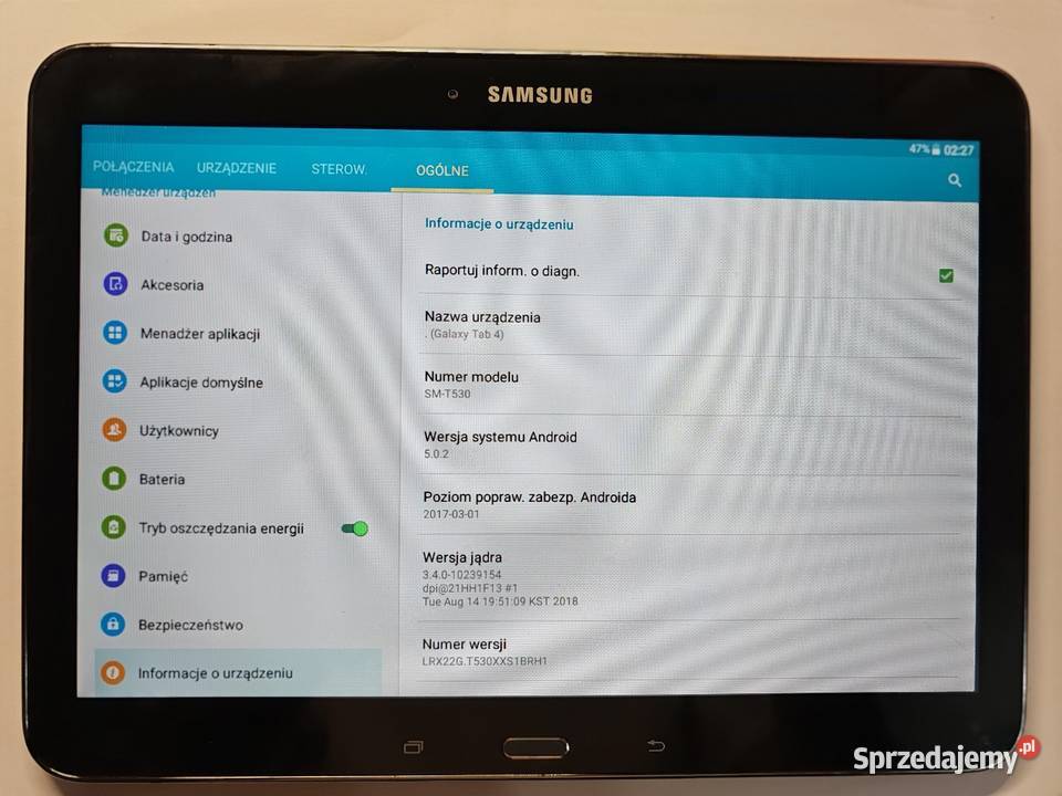 Tablet Samsung galaxi tab 4 Samsung Tablety i palmtopy Bystrzyca Kłodzka sprzedam