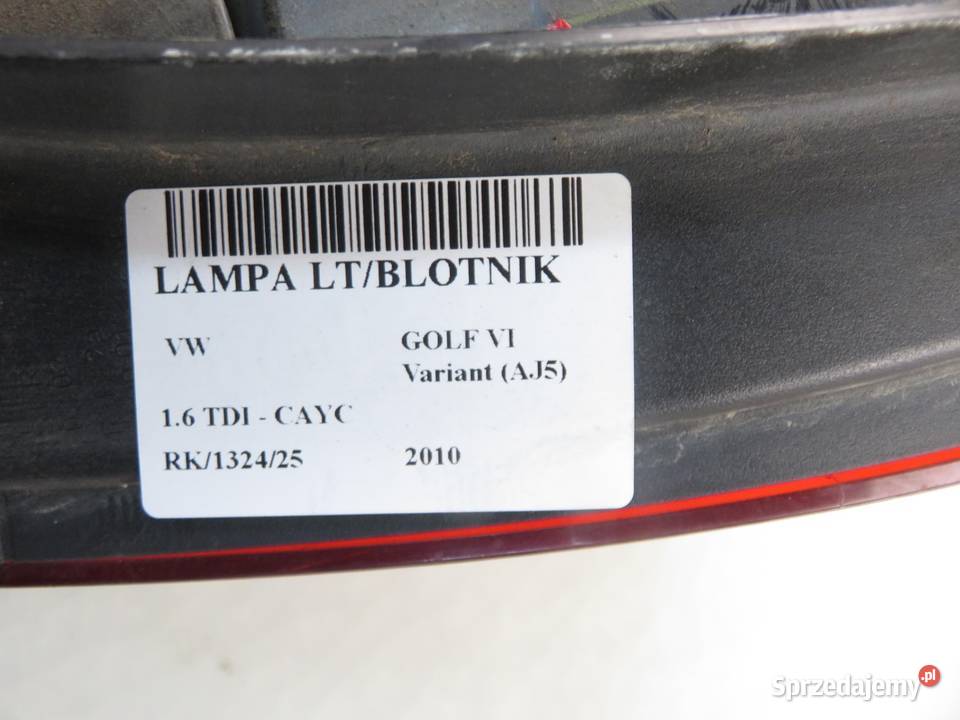 LAMPA LEWA TYLNA VW GOLF VI Variant AJ5 osobowe