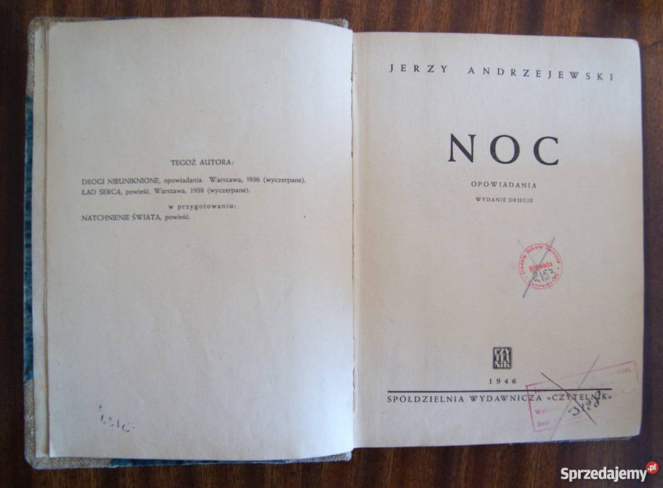 Jerzy Andrzejewski Noc 1946 Parczew