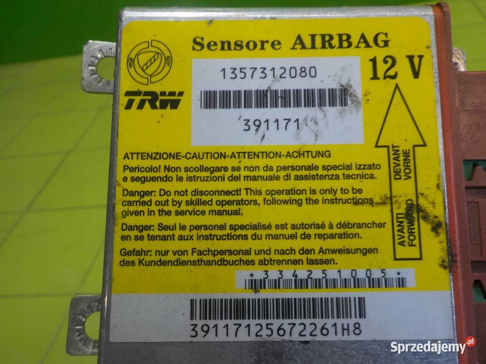 PEUGEOT BOXER II 22 HDI 08r sensor modul AIRBAG osobowe mazowieckie sprzedam