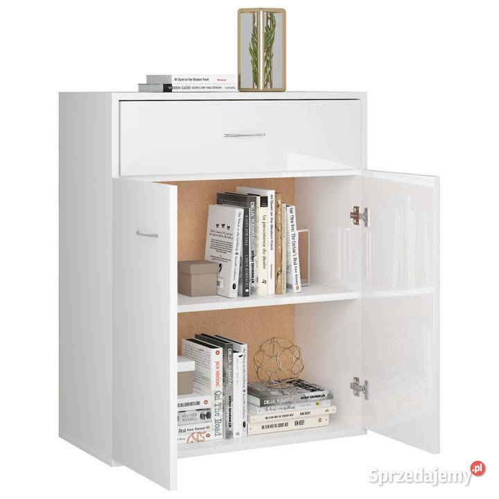 Szafka biała z połyskiem 60x30x75 materiał Warszawa