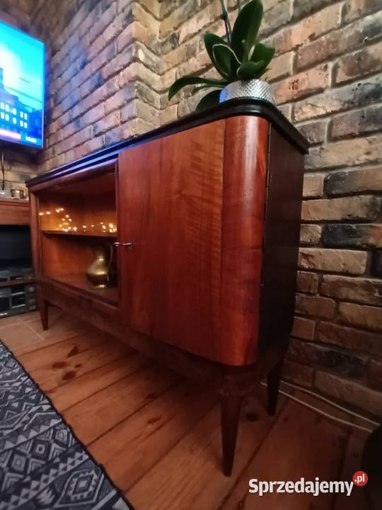 Komoda lata 50te retro czarna szyba gora pomorskie Gdańsk