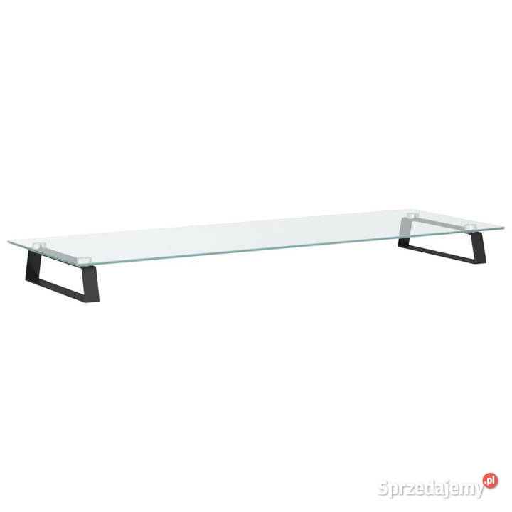 Podstawka pod monitor czarna 100x35x8 szkło mazowieckie Warszawa