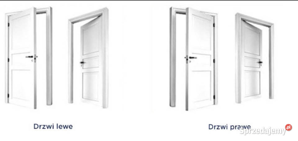 Białe Drzwi bezprzylgowe ELEGANCE zamek 80cm Poznań