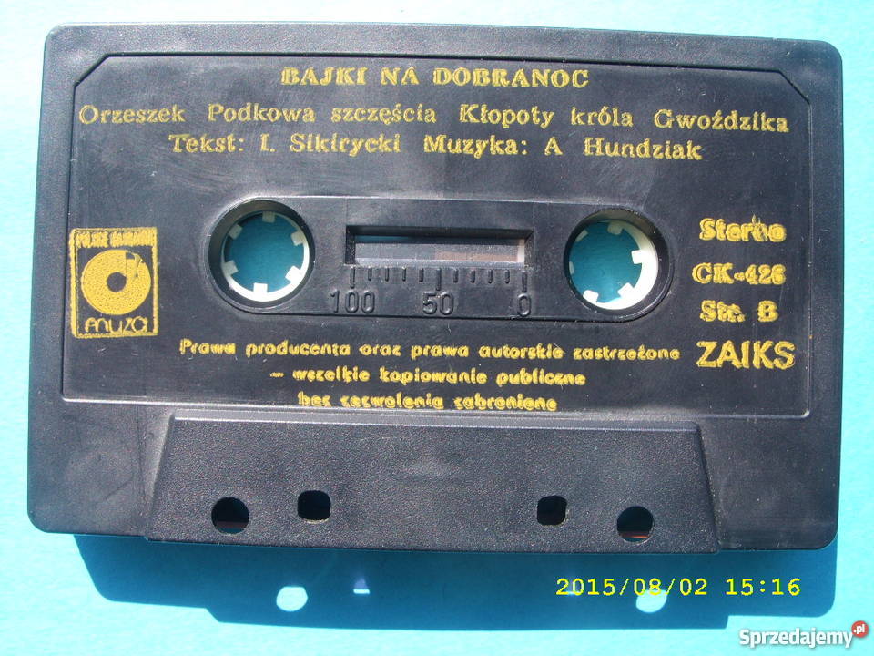 Bajka kaseta BAJKI NA DOBRANOC kaseta dolnośląskie Wołów