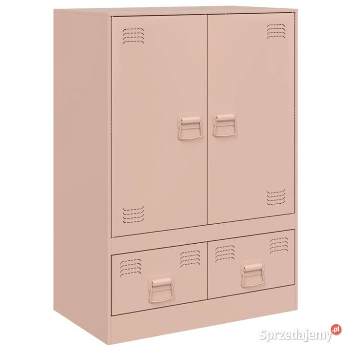 Szafka różowa 67x39x95 stal WM841806