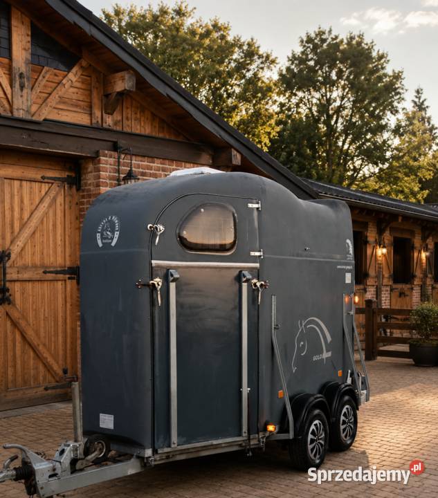 Przyczepa dwukonna Cheval Liberte Debon podłoga ALUMINIUM