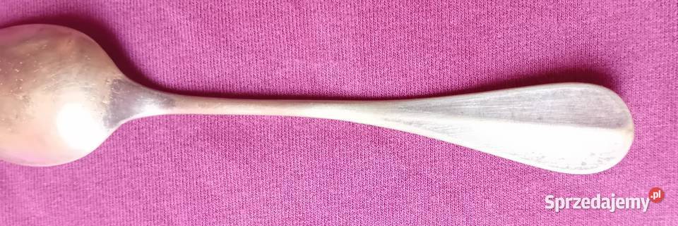 Secesyjna pozłacana łyżka z medalionem przełom Antyki wielkopolskie sprzedam