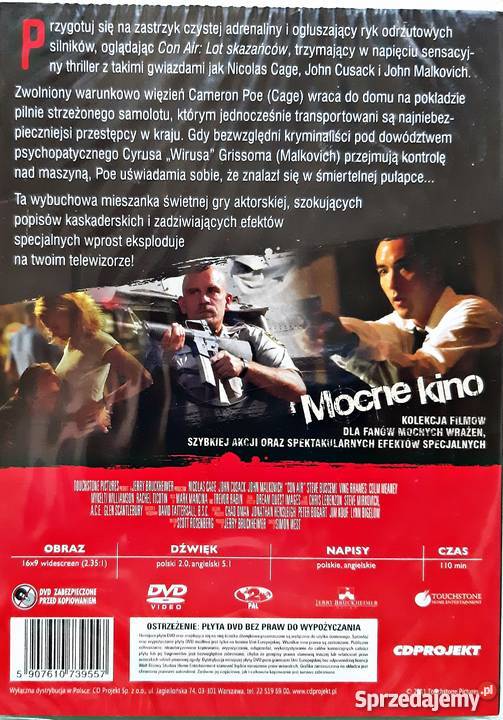 CON AIR LOT SKAZAŃCÓW NICOLAS CAGE MOCNE KINO Kalisz