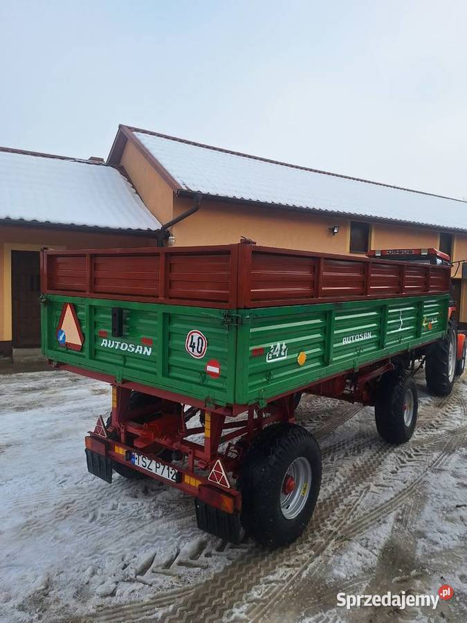 Przyczepa D 732 wywrotka zarejestrowana Ruszcza