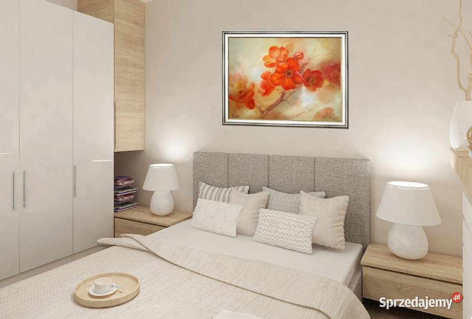 Gałązka Pigwy Impresja ręcznie malowolejny małopolskie Nowy Sącz