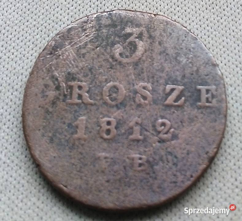 KSIĘSTWO WARSZAWSKIE3 GROSZE1812 rIB Legionowo