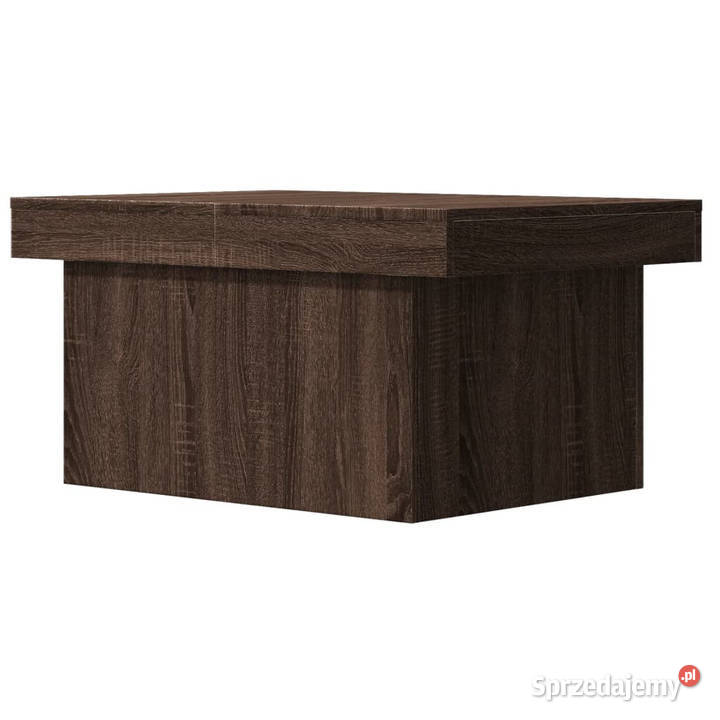Stolik kawowy brązowy dąb 80x55x40 WM840869 Warszawa