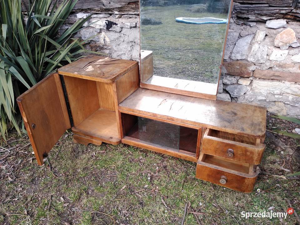 Stara toaletka z lustrem zabytek PRL retro Meble Dąbrowa Górnicza