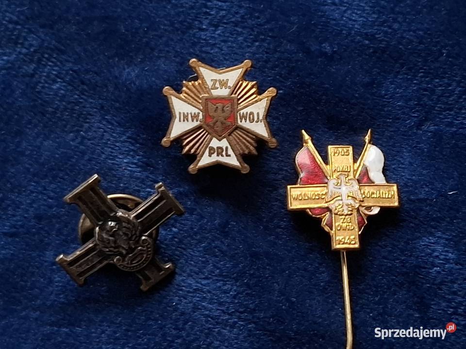 3 x odznaki weteranie Wojska Polskiego komplet Militaria Wejherowo