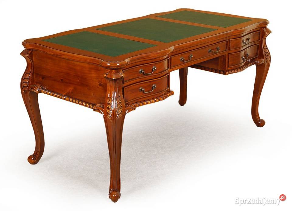 Nowe stylowe Biurko Chippendale rzeźbione 160 80cm Września