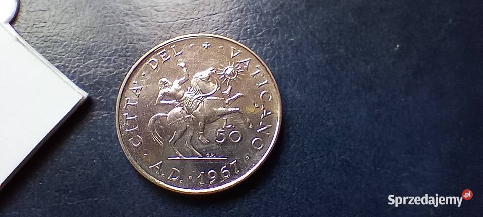 Stare monety 50 lir 1967 Watykan Lesko