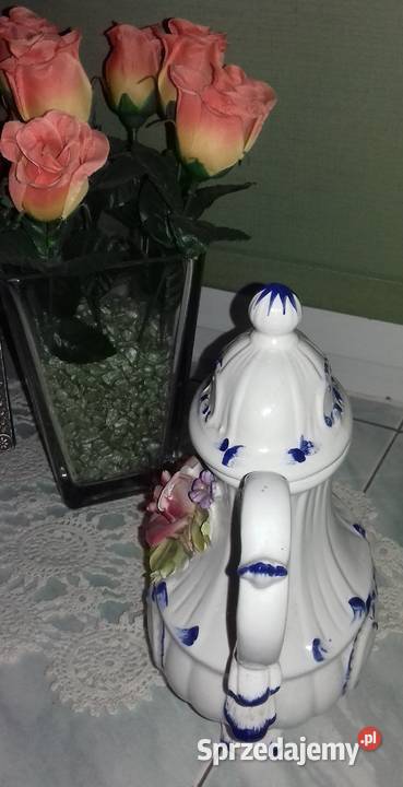Śliczny dzbanuszek ręcznie ozdabiany Warszawa sprzedam