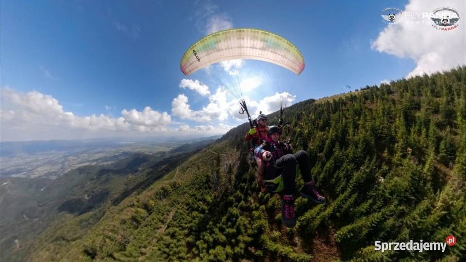 Lot paralotnią z nagraniem Góra Żar Czechy