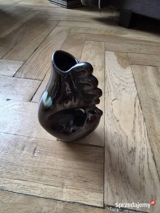 Ceramiczny wazon z czasów PRL Łódź