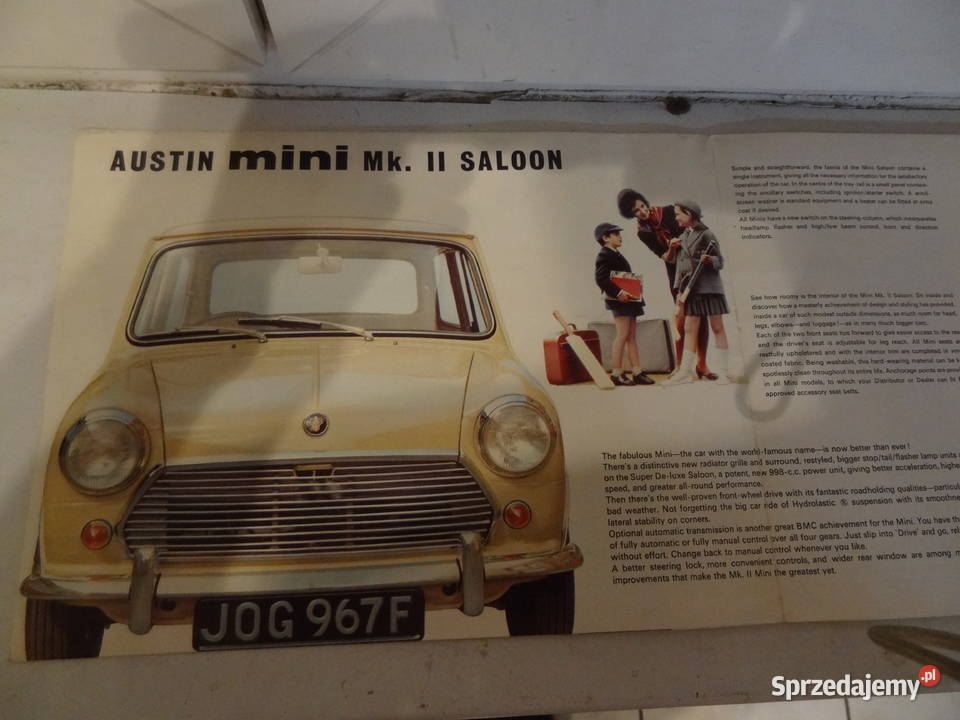 Prospkt Austin Mini 1967 Poznań