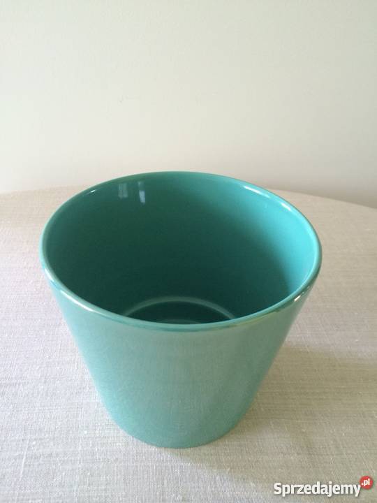 ZIELONA CERAMICZNA OSŁONKA NA DONICĘ Ikea TIARA sprzedam