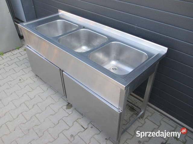 Zlew Gastronomiczny 3 Komorowy Drzwi Zamykane wielkopolskie Ostrów Wielkopolski sprzedam