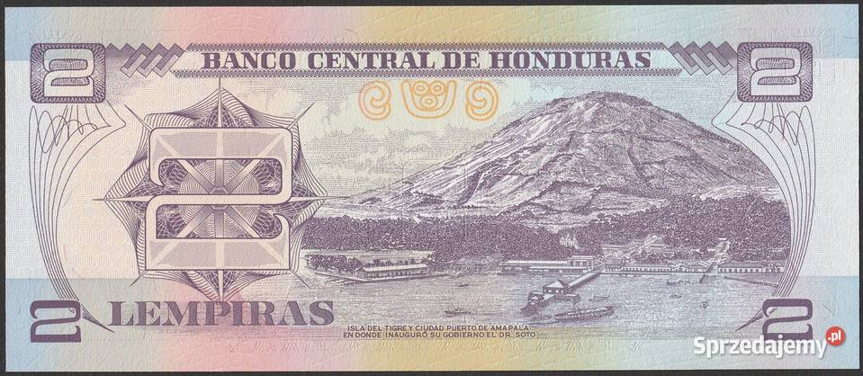 HONDURAS 2 LEMPIRAS 2003 STAN BANKOWY UNC łódzkie Łódź