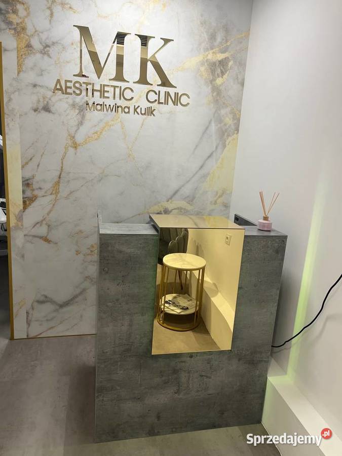 Lada recepcyjna Recepcja Beauty Gold Glamour Szczecin