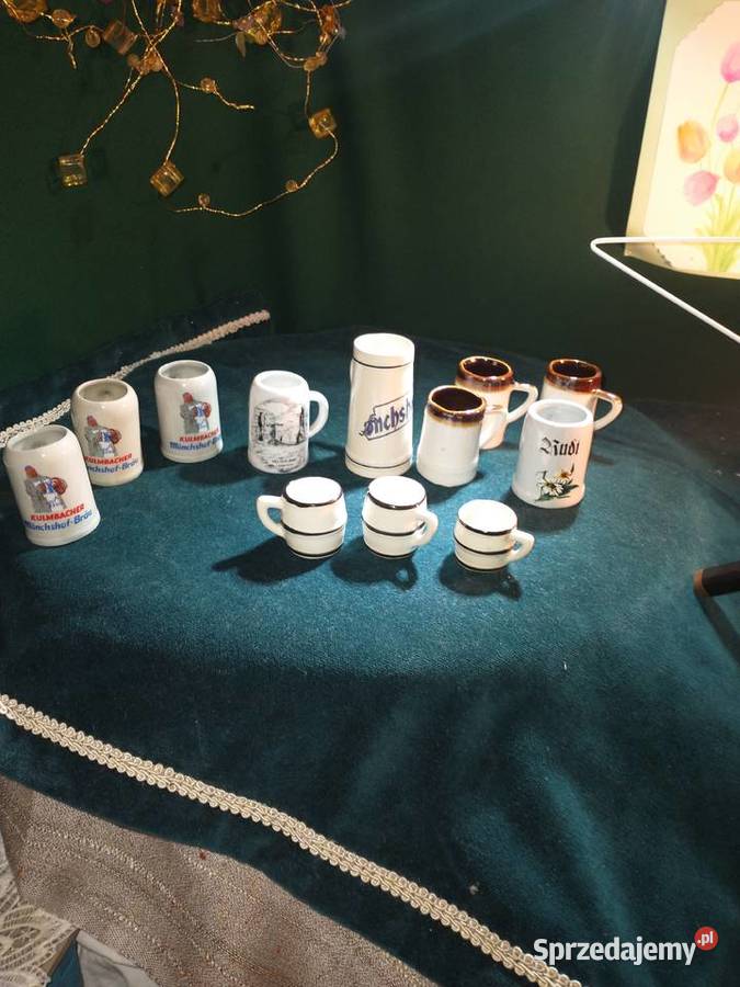 Kufle ceramiczne mini zestaw Figurki i rzeźby