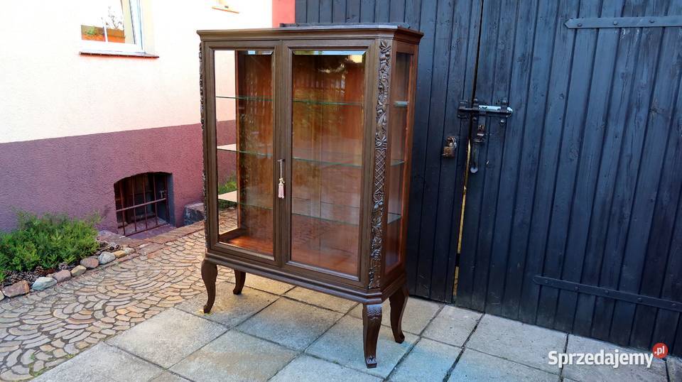 Salonowa Unikatowa Witryna Serwantka Dąb 1920 r