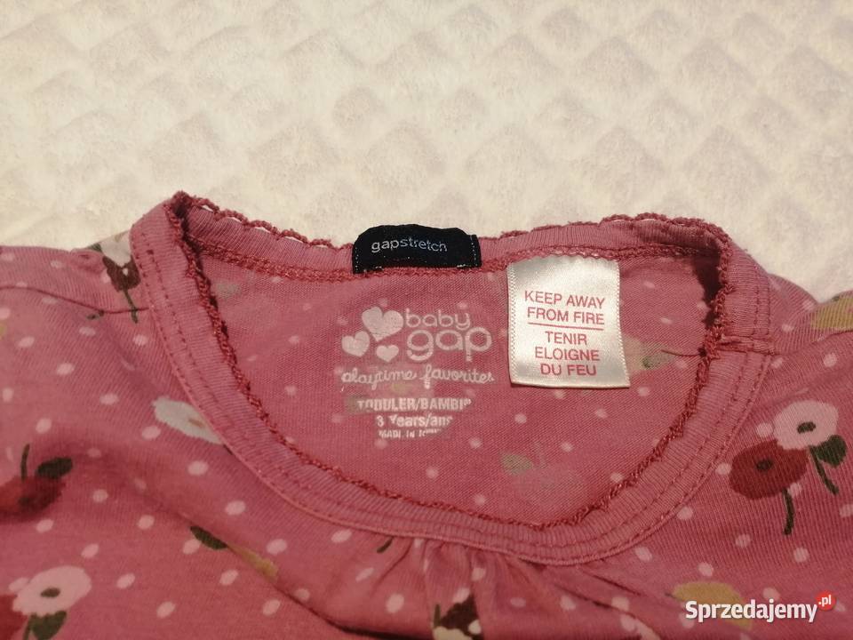 Koszulka długi rękaw gapstretch 3 lata 9298 Bluzki, koszulki i kaftaniki Czeladź sprzedam