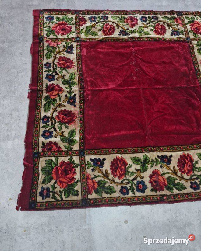 Stary Muzealny Aksamitny Kilim 2 AntykiMarki