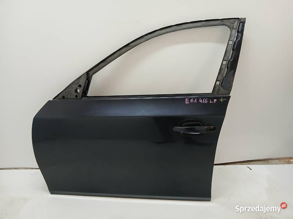 DRZWI LEWE PRZEDNIE BMW E60 E61 CARBONSCHWARZ lubelskie Strzyżewice