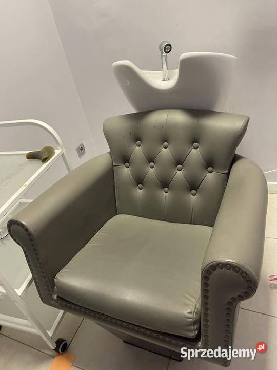 Fotel fryzjerski Gabbiano Berlin Szary Skarżysko-Kamienna