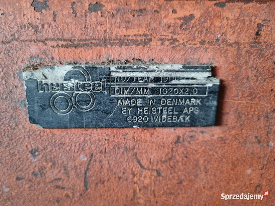 Giętarka Heisteel 1020x20 mm zaginarka do blachy