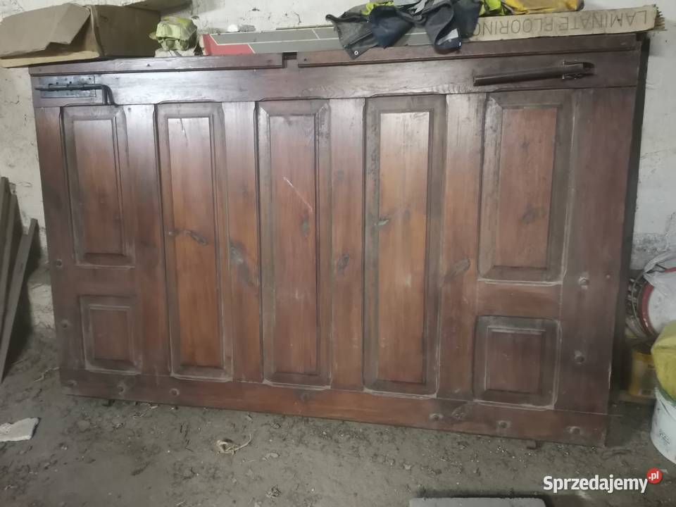 Drzwi drewniane garaż wiata sprzedam