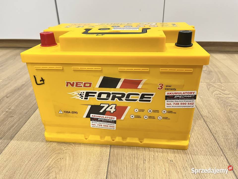 AKUMULATOR ROZRUCHOWY 12V NEO FORCE 74AH L Akumulatory Wrocław