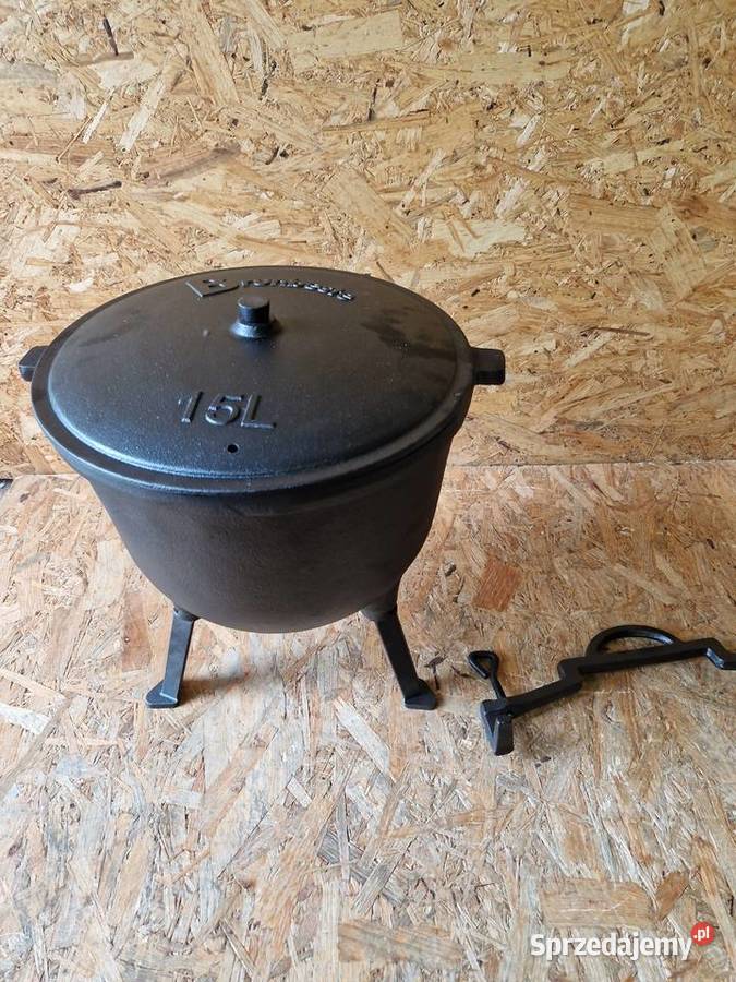 KOCIOŁEK Myśliwski ŻELIWNY KlnBerg 15l Głogowa