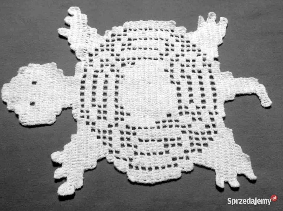 ŻÓŁWSzydełkowany dywanik Katowice