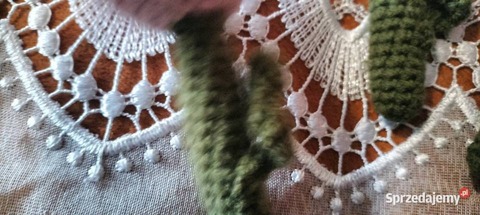 Kwiatki tulipany na szydełku Rękodzieło Częstochowa sprzedam